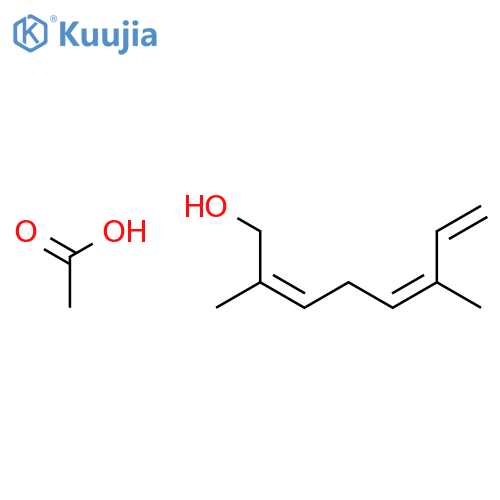 2,5,7-Octatrien-1-ol, 2,6-dimethyl-, acetate, (2Z,5Z)- structure
