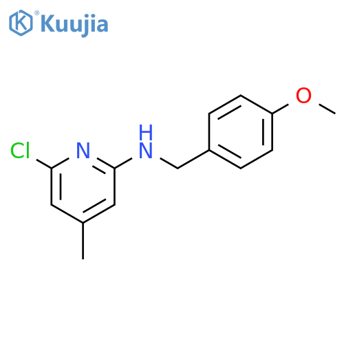 2-Pyridinamine, 6-chloro-N-[(4-methoxyphenyl)methyl]-4-methyl- structure
