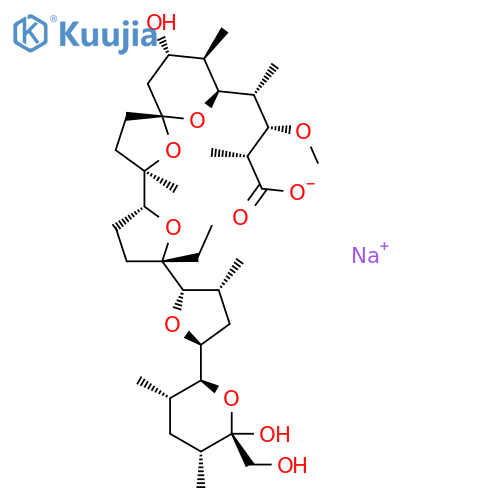 Monensin sodium salt structure