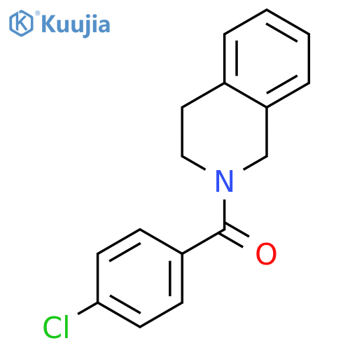 (4-chlorophenyl)(3,4-dihydroisoquinolin-2(1H)-yl)methanone structure