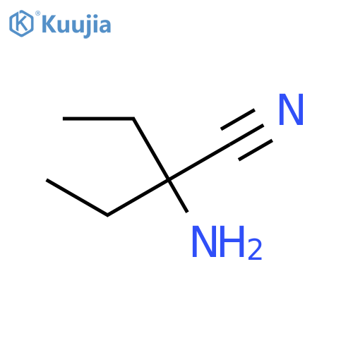 2-amino-2-ethylbutanenitrile structure