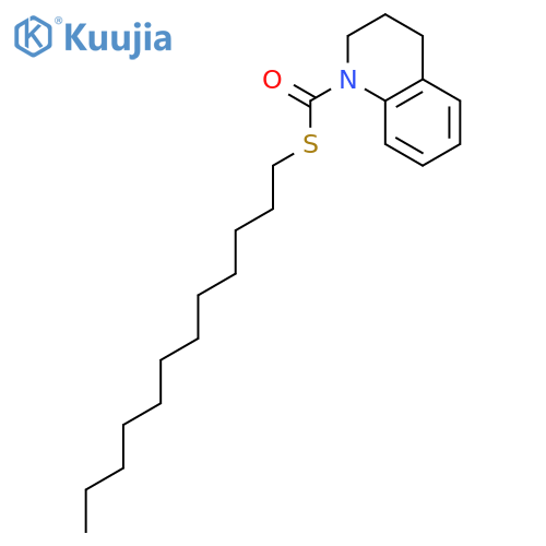 1(2H)-Quinolinecarbothioic acid, 3,4-dihydro-, S-dodecyl ester structure