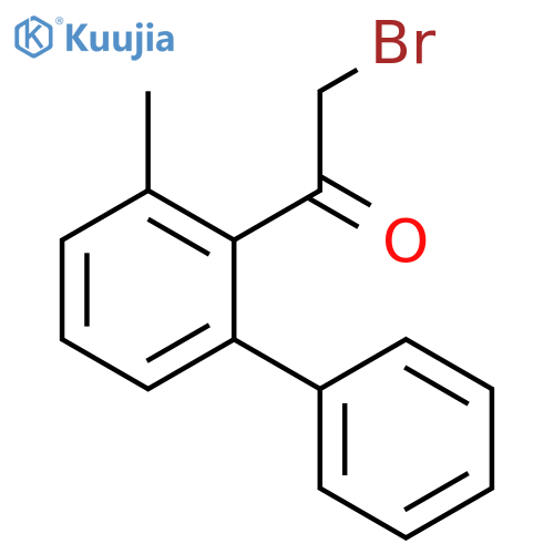 Ethanone, 2-bromo-1-(3-methyl[1,1'-biphenyl]-2-yl)- structure