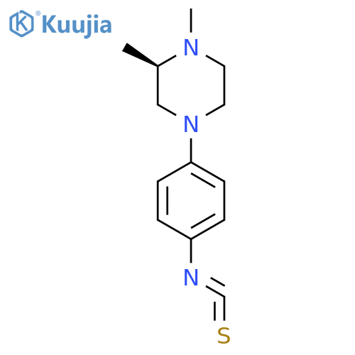 Piperazine, 4-(4-isothiocyanatophenyl)-1,2-dimethyl-, (2R)- structure