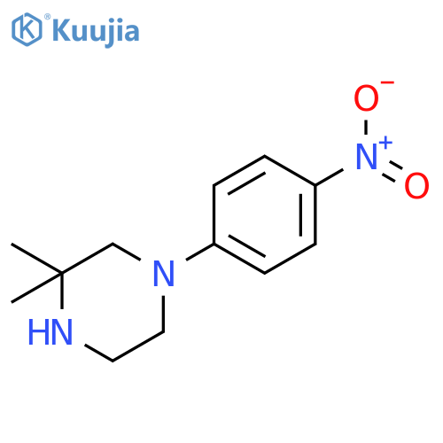 Piperazine, 3,3-dimethyl-1-(4-nitrophenyl)- structure
