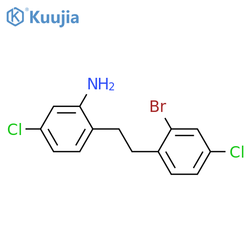 2-(2-bromo-4-chlorophenethyl)-5-chloroaniline structure