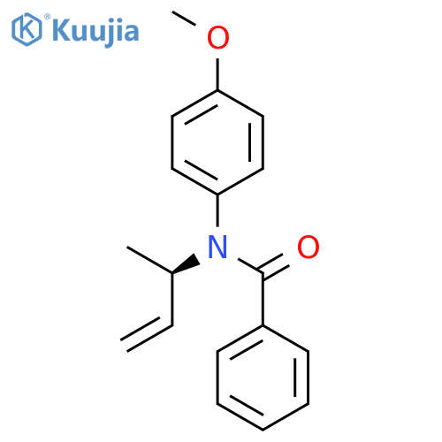 Benzamide, N-(4-methoxyphenyl)-N-[(1R)-1-methyl-2-propenyl]- structure