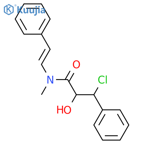 2,3-Dihydroxy-3-phenylpropanoic acid; (2S,3R)-form, 3-Deoxy, 3-chloro, 2-phenylethenylamide(Z-), N-Me structure