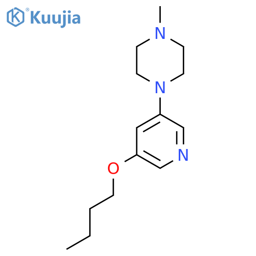 1-(5-Butoxy-pyridin-3-yl)-4-methyl-piperazine structure
