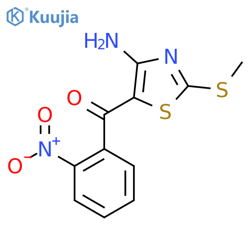 (4-Amino-2-(methylthio)thiazol-5-yl)(2-nitrophenyl)methanone structure