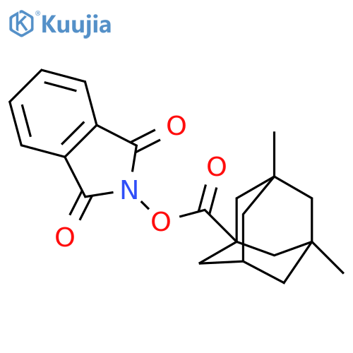 1,3-dioxo-2,3-dihydro-1H-isoindol-2-yl 3,5-dimethyladamantane-1-carboxylate structure
