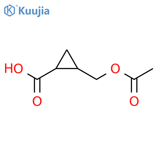 Cyclopropanecarboxylicacid, 2-[(acetyloxy)methyl]-, (1S,2S)- structure