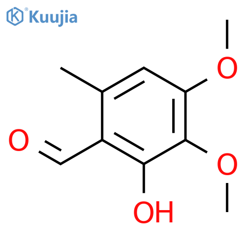 2-Hydroxy-3,4-dimethoxy-6-methylbenzaldehyde structure