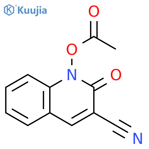3-Quinolinecarbonitrile, 1-acetoxy-1,2-dihydro-2-oxo- structure