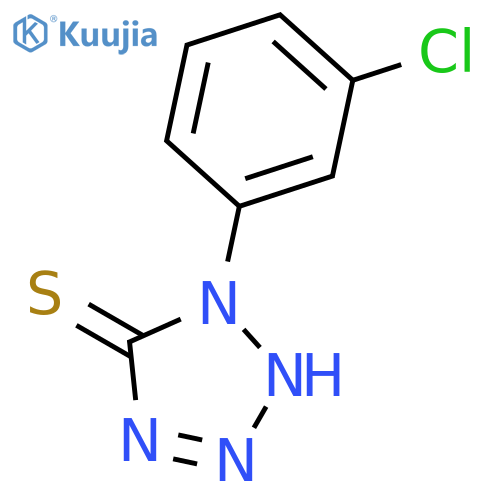 1-(3-chlorophenyl)-1H-1,2,3,4-tetrazole-5-thiol structure