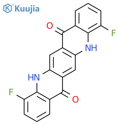 Quino[2,3-b]acridine-7,14-dione, 4,11-difluoro-5,12-dihydro- structure