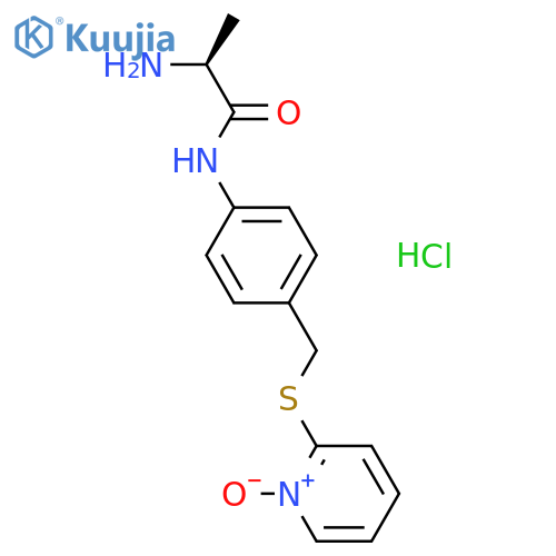 Propanamide, 2-amino-N-[4-[[(1-oxido-2-pyridinyl)thio]methyl]phenyl]-, hydrochloride (1:1), (2S)-  structure