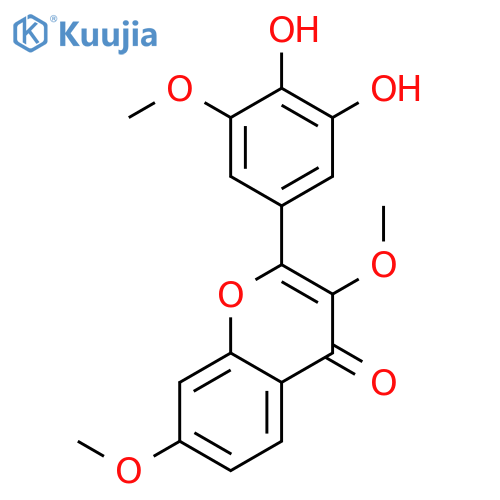 2-(3,4-Dihydroxy-5-methoxy-phenyl)-3,7-dimethoxy-chromen-4-on structure
