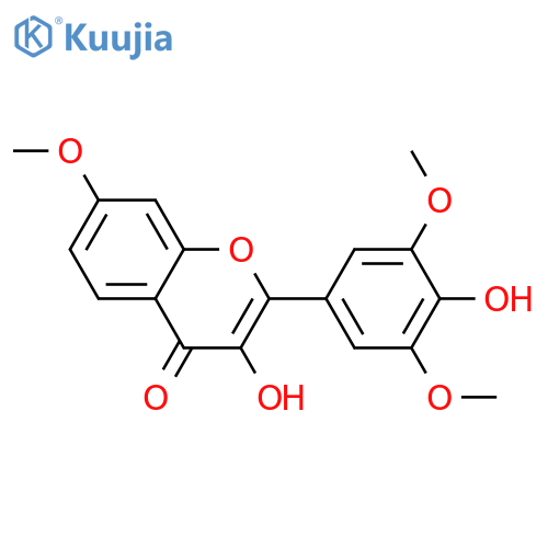 3,3',4',5',7-Pentahydroxyflavone; 3',5',7-Tri-Me ether structure