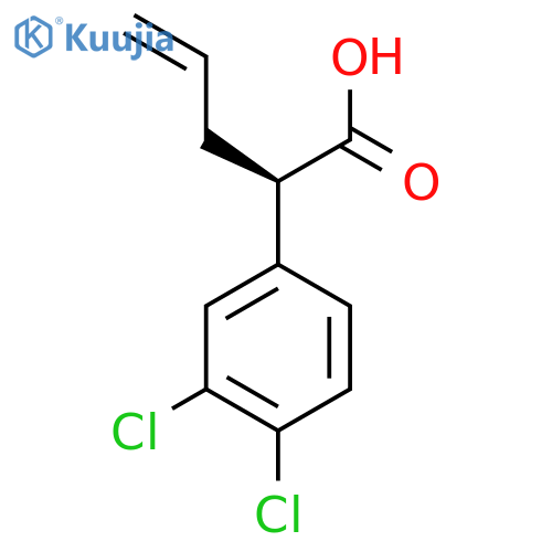 (R)-2-(3,4-Dichlorophenyl)pent-4-enoic acid structure