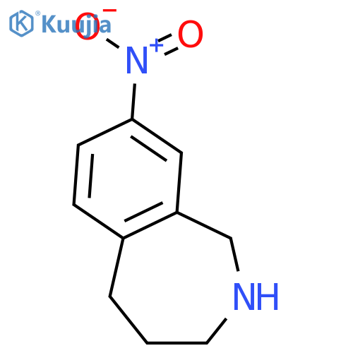 8-Nitro-2,3,4,5-tetrahydro-1H-benzo[c]azepine structure
