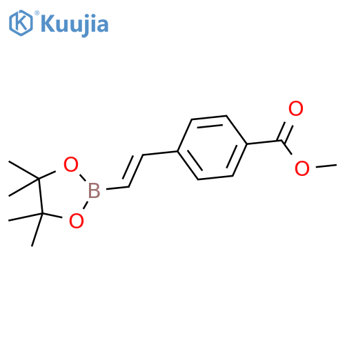 methyl 4-(1E)-2-(4,4,5,5-tetramethyl-1,3,2-dioxaborolan-2-yl)ethenylbenzoate structure
