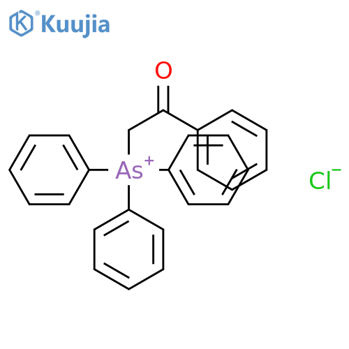 Arsonium, (2-oxo-2-phenylethyl)triphenyl-, chloride structure