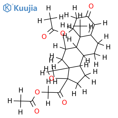 11,21-Di-Ac-11,17-21-Trihydroxypregn-4-ene-3,20-dione, structure
