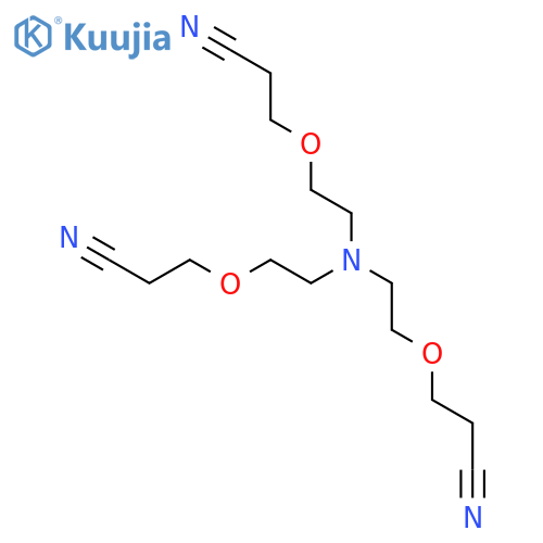Propanenitrile, 3,3',3''-[nitrilotris(2,1-ethanediyloxy)]tris- structure
