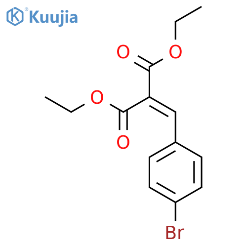 Propanedioic acid, [(4-bromophenyl)methylene]-, diethyl ester structure