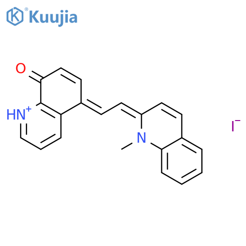 Quinolinium,2-[2-(8-hydroxy-5-quinolinyl)ethenyl]-1-methyl-, iodide (1:1) structure