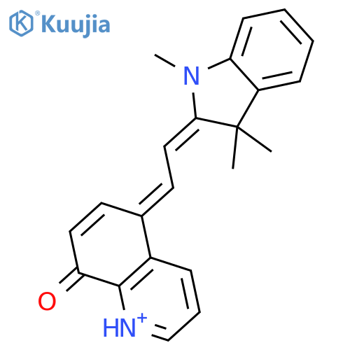 3H-Indolium,2-[2-(8-hydroxy-5-quinolinyl)ethenyl]-1,3,3-trimethyl-, chloride (1:1) structure