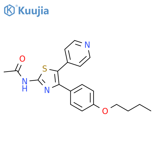 Acetamide, N-[4-(4-butoxyphenyl)-5-(4-pyridinyl)-2-thiazolyl]- structure