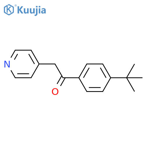 Ethanone, 1-[4-(1,1-dimethylethyl)phenyl]-2-(4-pyridinyl)- structure