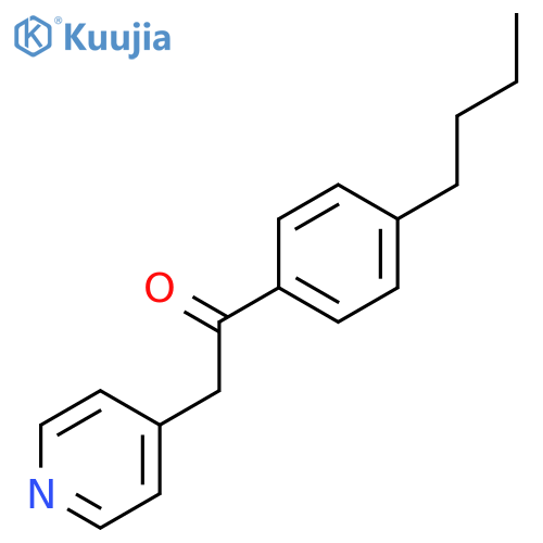 Ethanone, 1-(4-butylphenyl)-2-(4-pyridinyl)- structure