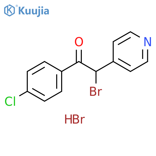 Ethanone, 2-bromo-1-(4-chlorophenyl)-2-(4-pyridinyl)-, hydrobromide structure