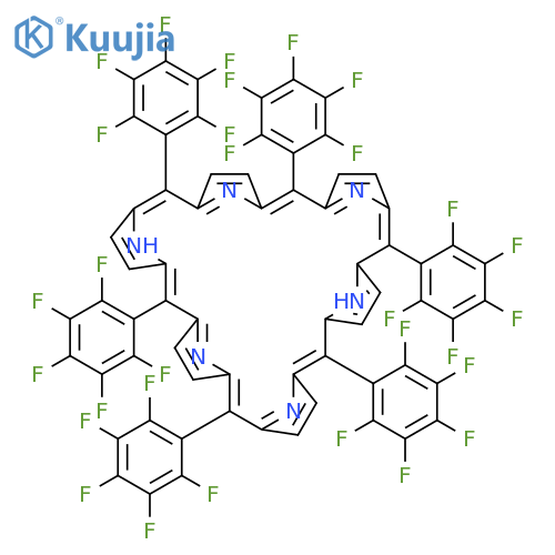 31,32,33,34,35,36-Hexaazaheptacyclo[26.2.1.13,6.18,11.113,16.118,21.123,26]hexatriaconta-1(31),2,4,6(36),7,9,11,13(34),14,16,18(33),19,21,23,25,27,29-heptadecaene, 2,7,12,17,22,27-hexakis(pentafluorophenyl)- structure