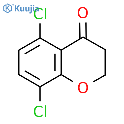 5,8-dichloro-3,4-dihydro-2H-1-benzopyran-4-one structure