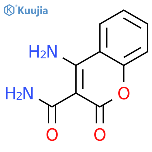 2H-1-Benzopyran-3-carboxamide, 4-amino-2-oxo- structure