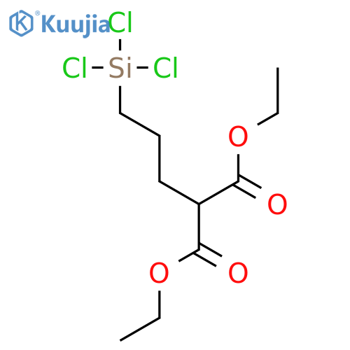 Diethyl [3-(trichlorosilyl)propyl]propanedioate structure