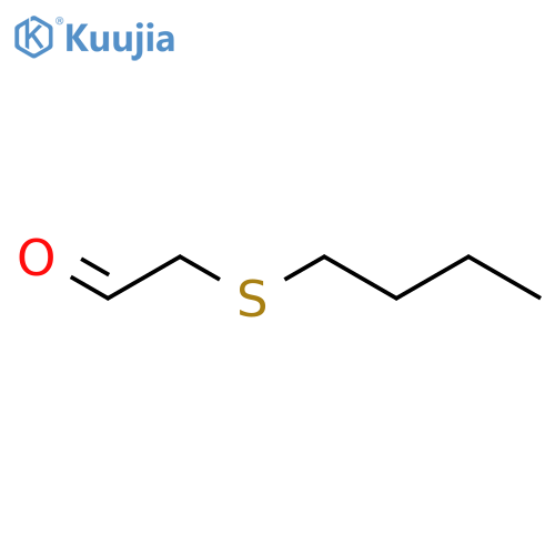 Acetaldehyde, (butylthio)- structure