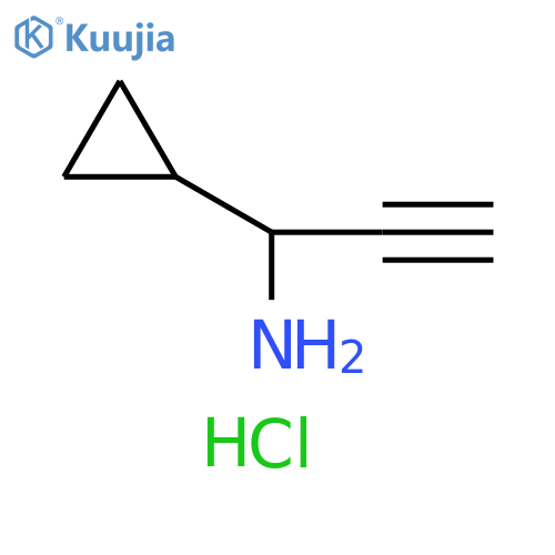 Cyclopropanemethanamine, α-ethynyl-, hydrochloride (1:1) structure
