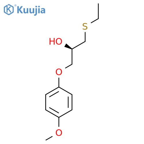 (2R)-1-Ethylsulfanyl-3-(4-methoxyphenoxy)propan-2-ol structure