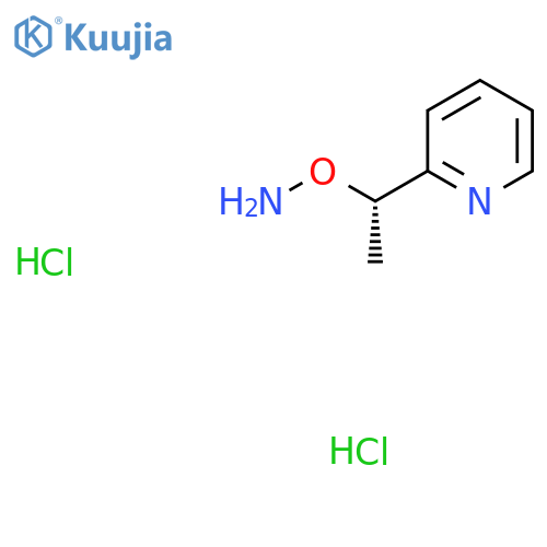 O-[(1S)-1-Pyridin-2-ylethyl]hydroxylamine;dihydrochloride structure