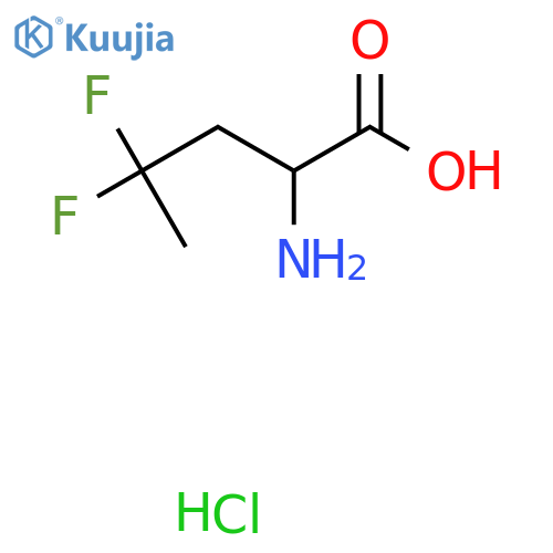 2-Amino-4,4-difluoropentanoic acid;hydrochloride structure