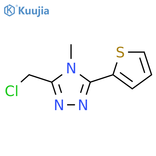 3-(chloromethyl)-4-methyl-5-(thiophen-2-yl)-4H-1,2,4-triazole structure