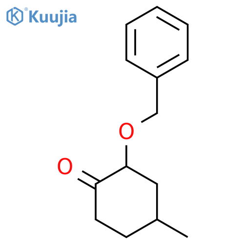 4-Methyl-2-phenylmethoxycyclohexan-1-one structure