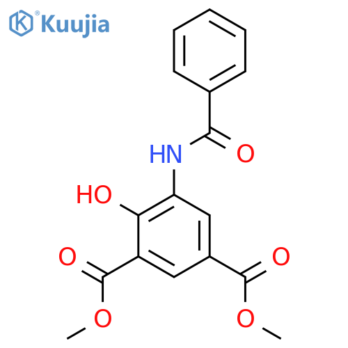 Dimethyl 5-benzamido-4-hydroxybenzene-1,3-dicarboxylate structure
