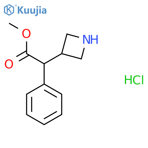Methyl 2-(azetidin-3-yl)-2-phenylacetate;hydrochloride structure