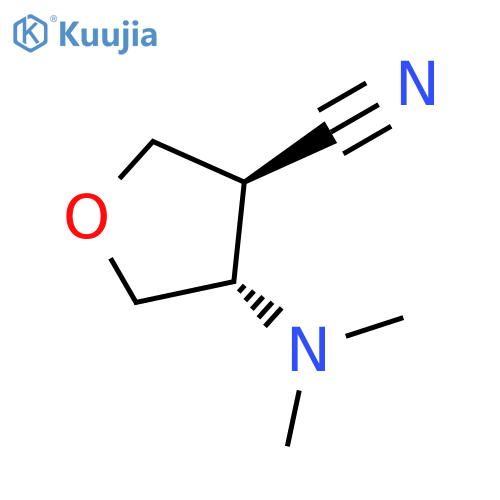 rac-(3R,4S)-4-(dimethylamino)oxolane-3-carbonitrile, trans structure